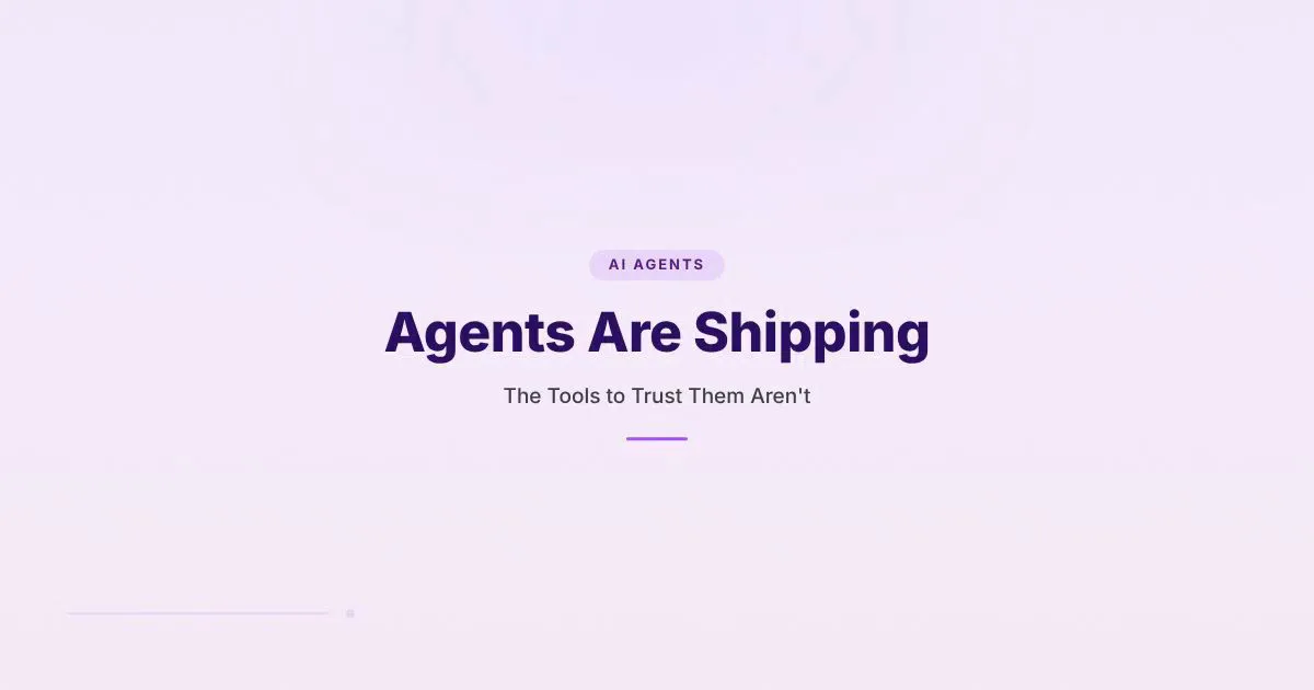 Branded cover for article about AI agent accountability and trust infrastructure