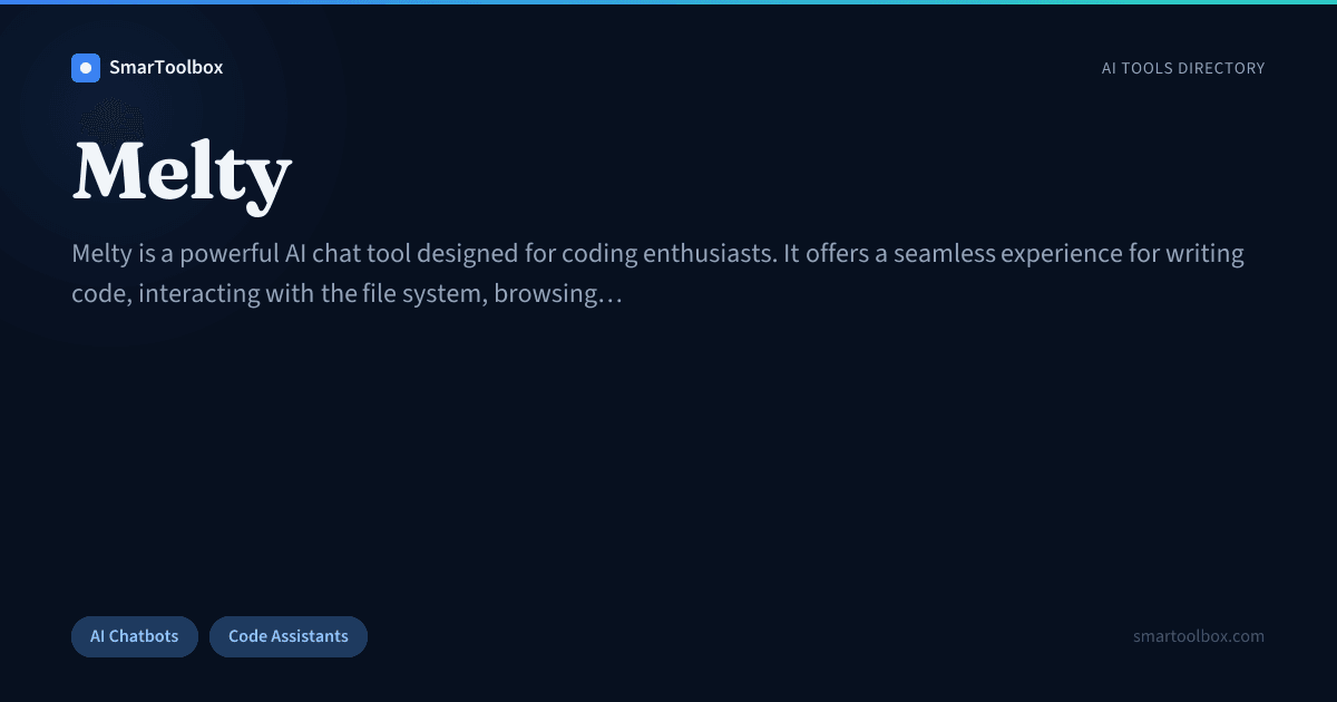 Melty Review: Features, Use Cases & Alternatives | SmarToolbox