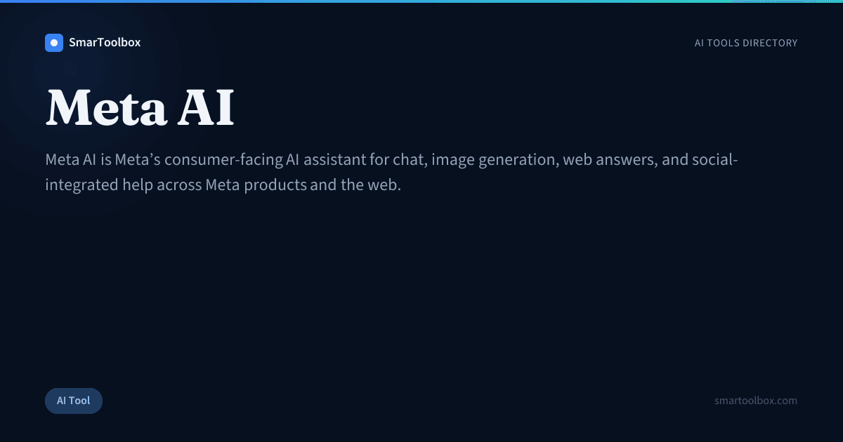 Meta AI Review: Features, Use Cases & Alternatives | SmarToolbox