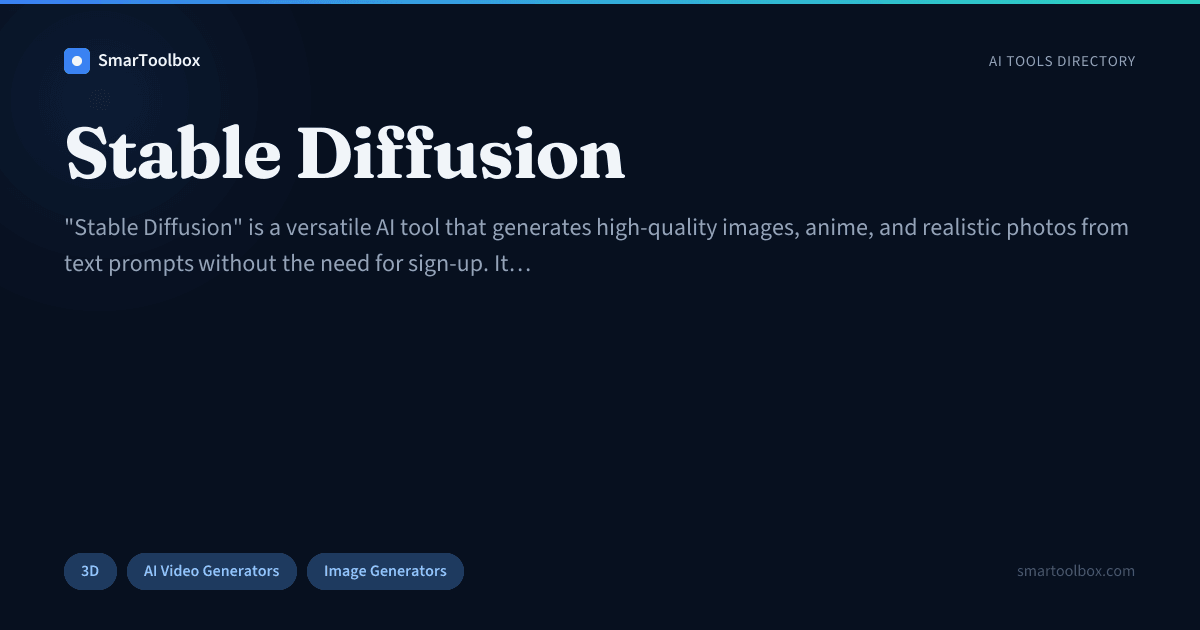 Stable Diffusion Review: Features, Use Cases & Alternatives | SmarToolbox